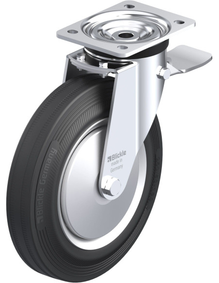 L-V 252R-3-ST-FA pasukamas ratukas su stabdžiais, 250 mm