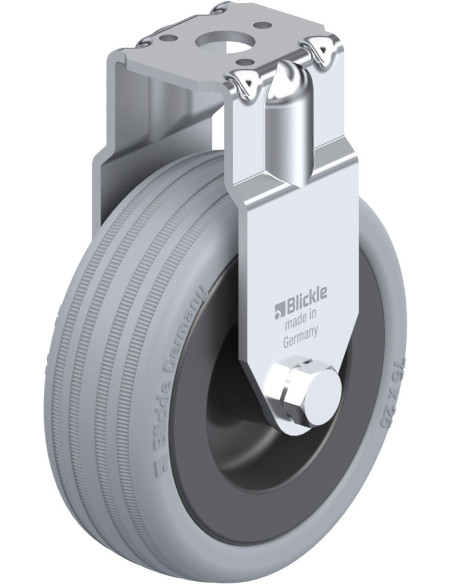 BRA-VPA 75G - 75 mm guminis fiksuotas ratukas