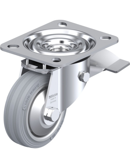 L-V 80R-ST-SG-FA pasukamas ratukas su stabdžiais 80 mm