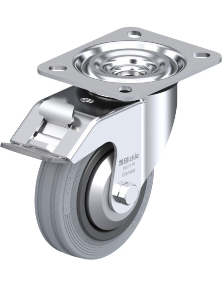 L-VPP 100G-FI-SG-FA - 100 mm guminis pasukamas ratukas su