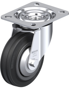 L-VPP 100R-FA pasukamas ratukas su guma, 100 mm