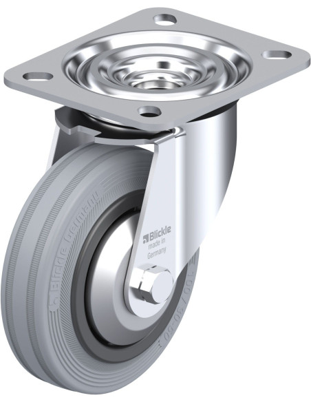 L-VPP 100R-SG-FA - Pasukamas ratukas dengtas guma, 100 mm