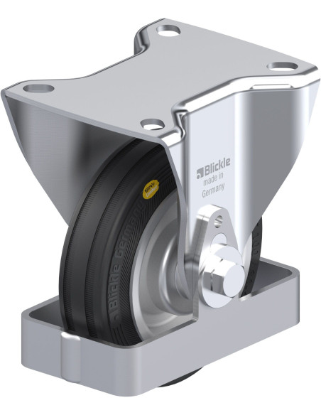 B-RD 100R-FS fiksuotas ratukas dengtas guma