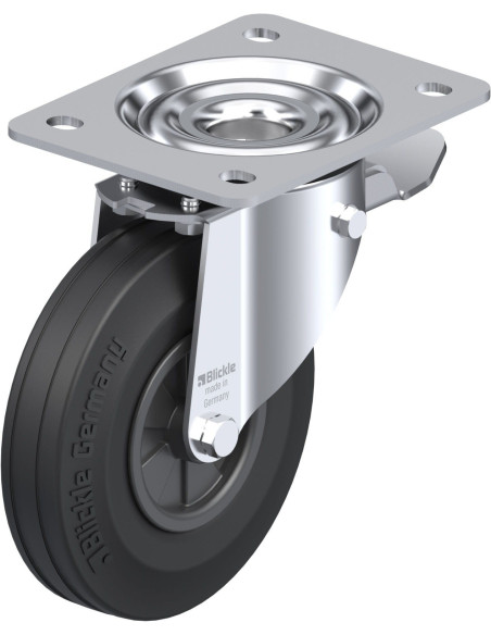 L-VPP 140G-ST pasukamas ratukas su stabdžiais, 140 mm