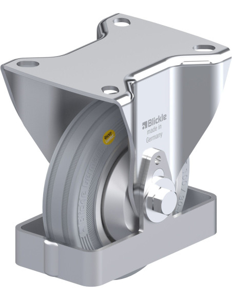 B-RD 100R-VLI-FA-FS fiksuotas ratukas dengtas guma