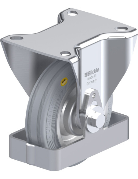 B-RD 100R-VLI-FS fiksuotas ratukas dengtas guma