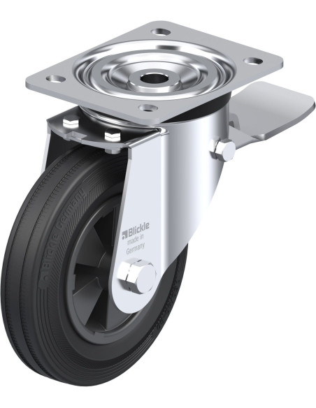 L-VPP 160G-ST - pasukamas ratukas su stabdžiais, 160 mm