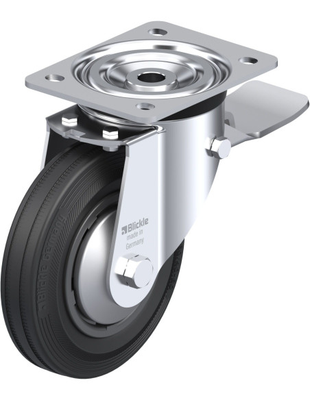 L-VPP 160G-ST-FA pasukamas ratukas su stabdžiais, 160 mm