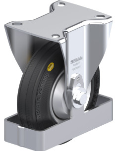 B-RD 125R-FA-FS fiksuotas ratukas dengtas guma