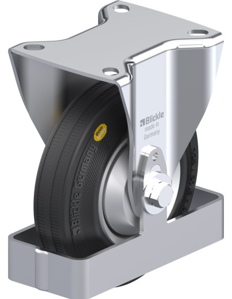 B-RD 125R-FA-FS fiksuotas ratukas dengtas guma