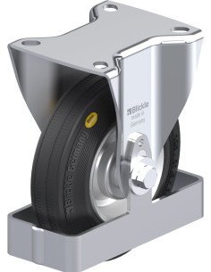 B-RD 125R-FS fiksuotas ratukas dengtas guma