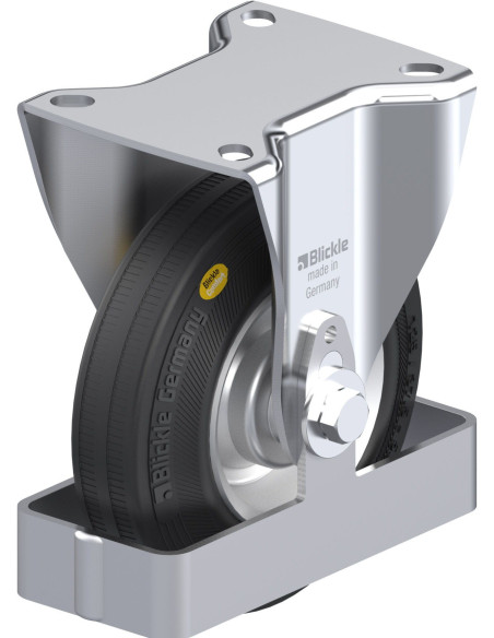 B-RD 125R-FS fiksuotas ratukas dengtas guma