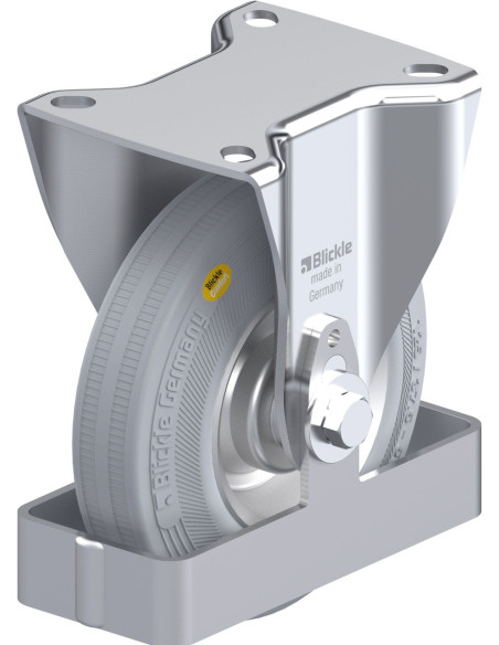 B-RD 125R-VLI-FS fiksuotas ratukas dengtas guma