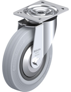 Pasukamas 200 mm ratukas dengtas guma L-VPP 200G-SG-FA