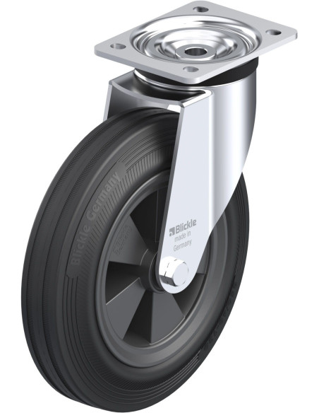 L-VPP 250R-3 pasukamas ratukas su guma 250 mm