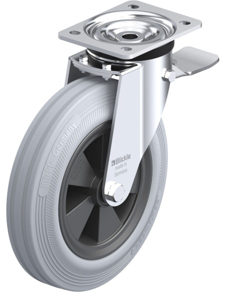 L-VPP 250R-3-ST-SG - Pasukamas ratukas su stabdžiais, 250 mm