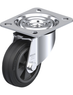 L-VPP 80G - pasukamas ratukas su guma, 80 mm