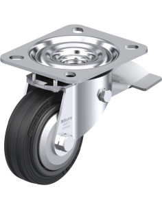 L-VPP 80G-ST-FA pasukamas ratukas su stabdžiais, 80 mm