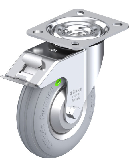 L-VW 125R-FI-SG-FA pasukamas ratukas su stabdžiais, 125 mm