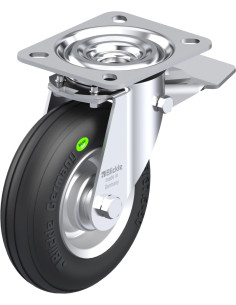 L-VW 125R-ST pasukamas ratukas su stabdžiais, 125 mm