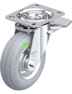 L-VW 125R-ST-SG pasukamas ratukas su stabdžiais 125 mm