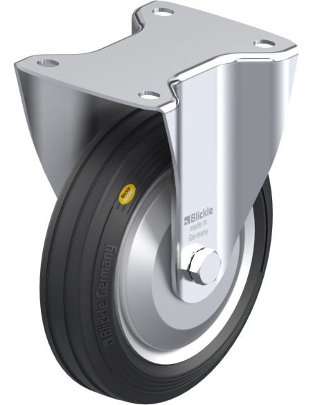 B-RD 182R-FA fiksuotas ratukas dengtas guma