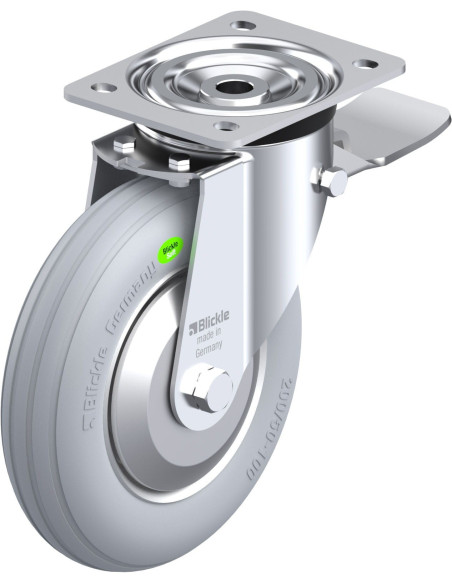 L-VW 202R-ST-SG-FA pasukamas ratukas su stabdžiais, 200 mm