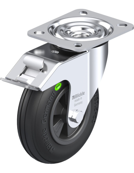 L-VWPP 125G-FI pasukamas ratukas su stabdžiais, 125 mm