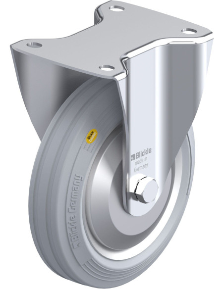 B-RD 182R-VLI-FA fiksuotas ratukas dengtas guma