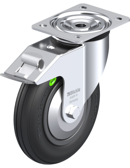 L-VWPP 200G-FI-FA - pasukamas ratukas su stabdžiais, 200 mm
