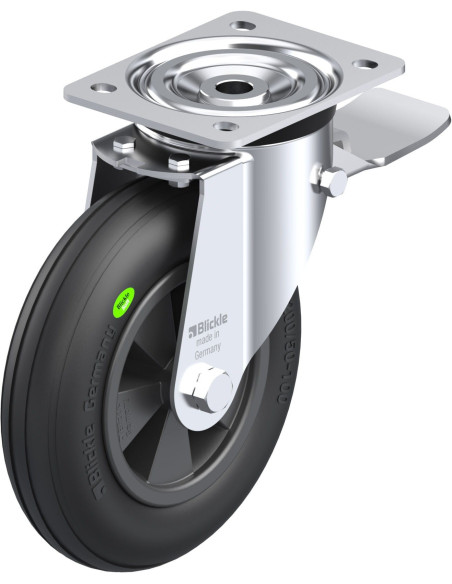 L-VWPP 200G-ST pasukamas ratukas su stabdžiais, 200 mm