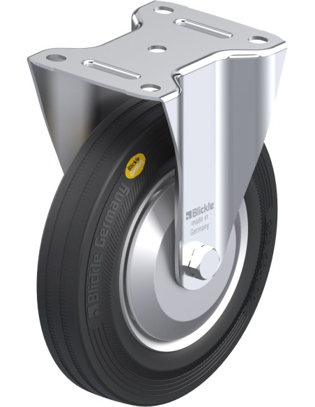 B-RD 202R-FA fiksuotas ratukas dengtas guma