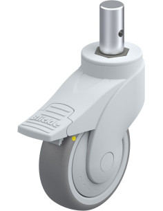 LWGE-TPA 100 mm antistatinis pasukamas ratukas su stabdžiais