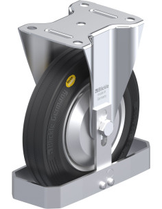 B-RD 202R-FA-FS fiksuotas ratukas dengtas guma