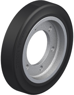 GEVA 415/6 - Per stebulę montuojamas guminis ratukas