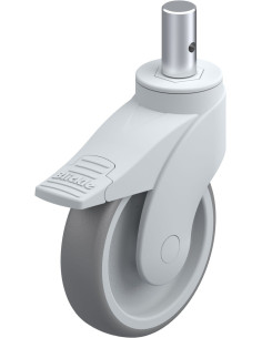 LWG-TPA 126G-FI-ZA55 pasukamas guminis ratukas su stabdžiais