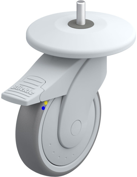 LWGXE-TPA 125 mm antistatinis pasukamas ratukas su