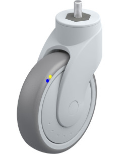 LWGXE-TPA 126XKF-ELS-GSX10 antistatinis pasukamas ratukas