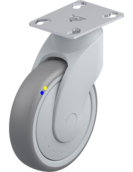 LWGXE-TPA 126XKF-ELS-PX25 antistatinis pasukamas ratukas