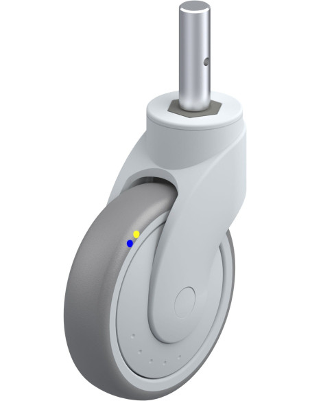 LWGXE-TPA 126XKF-ELS-ZAX51 antistatinis pasukamas ratukas