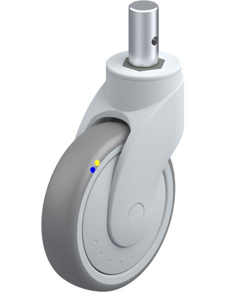 LWGXE-TPA 126XKF-ELS-ZAX55 antistatinis pasukamas ratukas