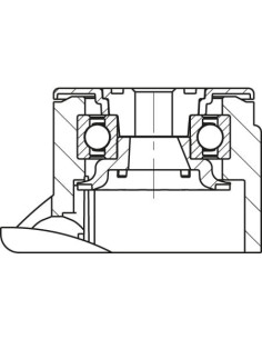 LWGX-TPA 101G-11-FI-AMGX125 pasukamas sintetinis ratukas su 2