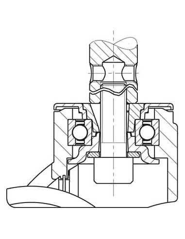 LWGX-TPA 101G-ZAX51 pasukamas sintetinis ratukas