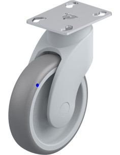 LWGX-TPA 126G-PX25 sintetinis pasukamas ratukas, 125 mm