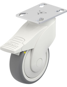 LWKE-TPA 100 mm guminis ratukas su stabdžiais