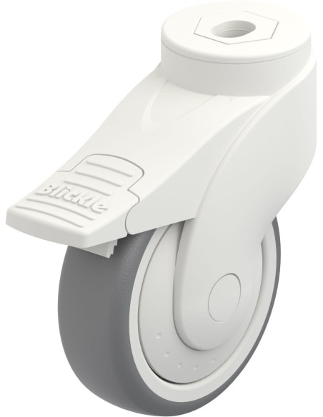 LWK-TPA 101KF-FI sintetinis pasukamas ratukas su stabdžiais