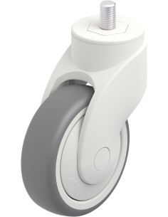 LWK-TPA 101KF-GS12 sintetinis pasukamas ratukas, 100 mm