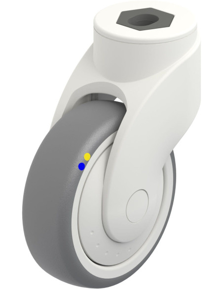 LWKXE-TPA 101XKF-ELS antistatinis pasukamas ratukas 100 mm