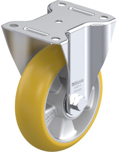 B-ALTH 160K-CO poliuretano fiksuotas ratukas, 160 mm