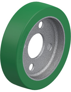 GSTA 200/4 - Poliuretaninis ratukas su flanšu